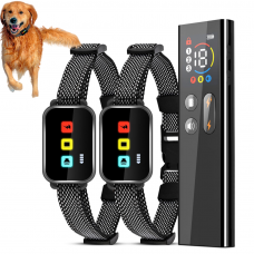 قلاده آموزشی هوشمند الکترونیکی دارای یک ریموت و دو قلاده با صفحه نمایش رنگی HD